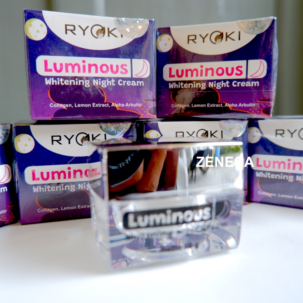 RYOKI Pemutih Wajah Alami Cream Malam 10gr Original Bpom Aman Murah Gratis Ongkir Bisa COD