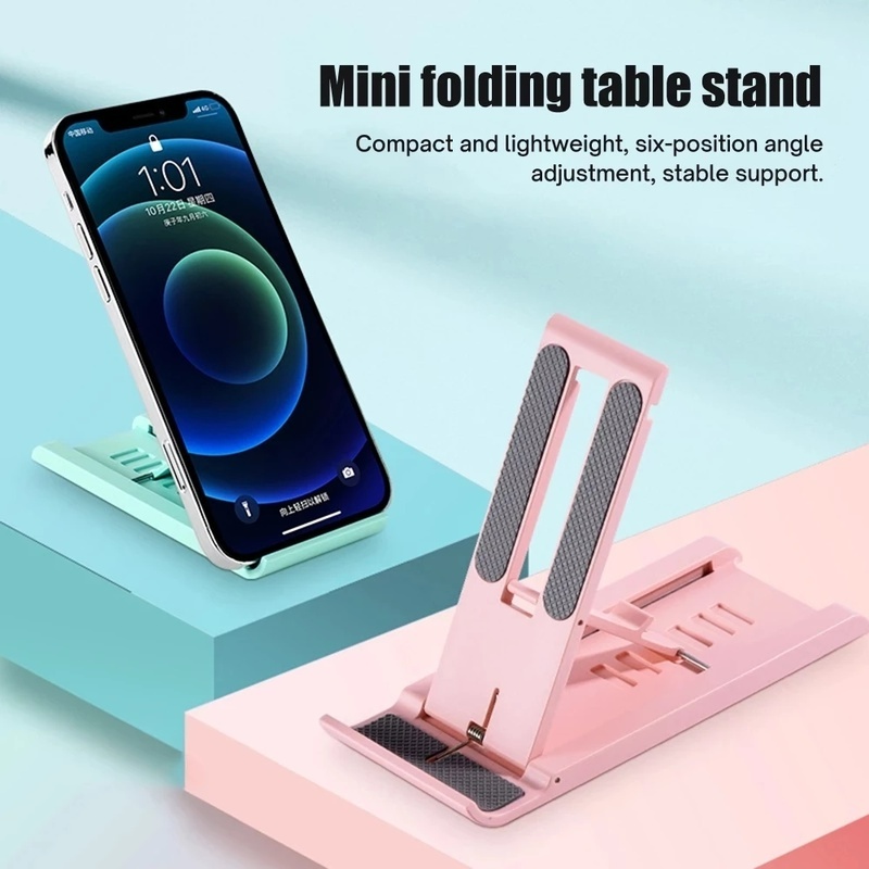 Bracket Stand Holder Handphone / Tablet Universal Mini Portable Bisa Dilipat