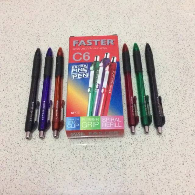 

Pulpen Cetek Faster C6 / Bolpen Faster C6