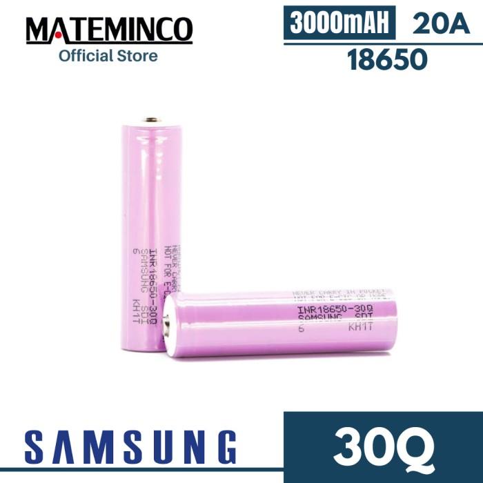 Samsung Battery 30Q 18650 BUTTON TOP 3000mAh 20A