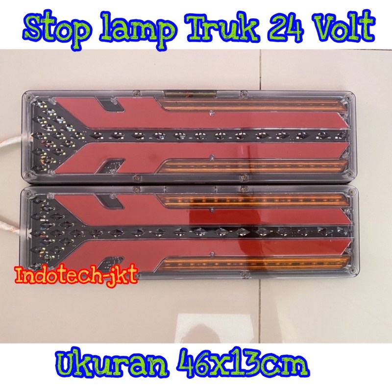 Stop Lamp Lampu Belakang Truk 24 Volt Model Capit