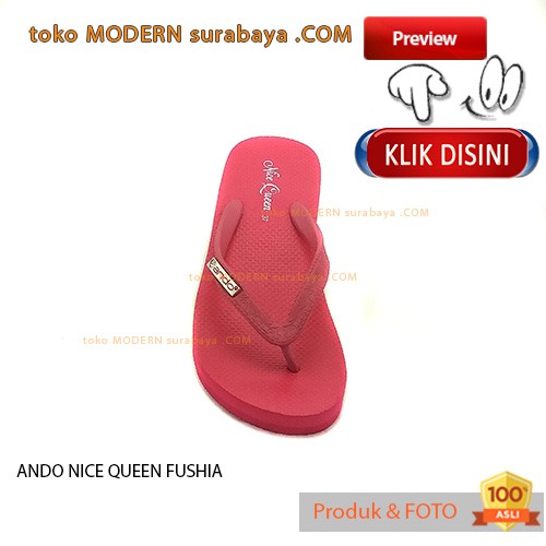 ANDO NICE QUEEN FUSHIA sandal jepit wanita flip flop casual