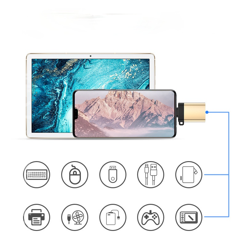 Adapter Tipe C Ke Usb 3.0 Otg Fast Charging Untuk Huawei / Android