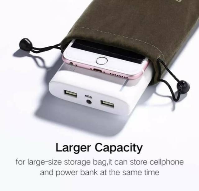 Ugreen Case Hp Powerbank Kantung Velvet Pelindung Sarung Pounch Gadget