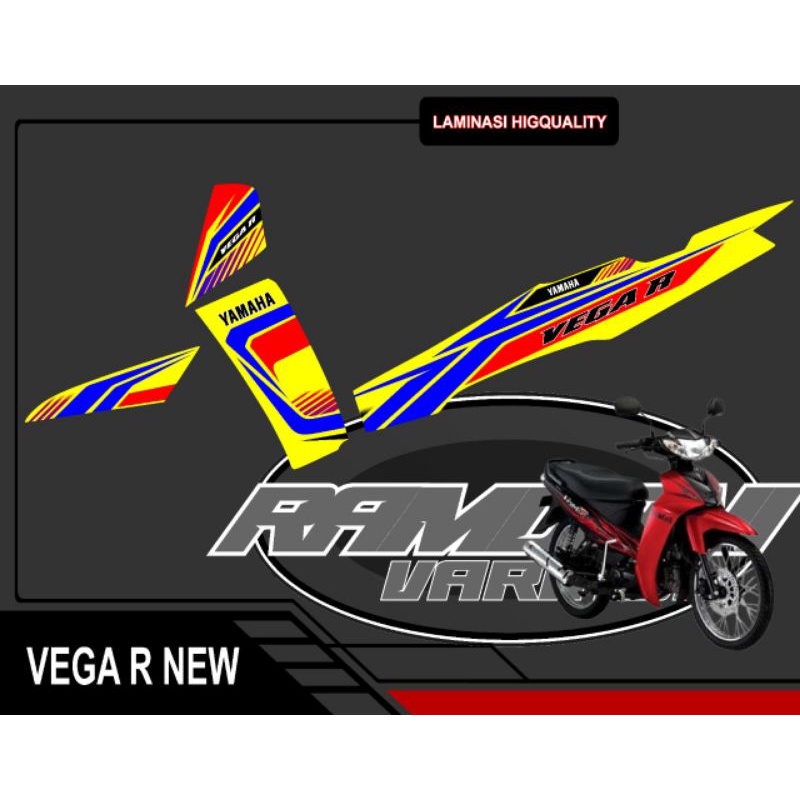 stripping variasi Vega R new / stiker stripping variasi Vega R new racing