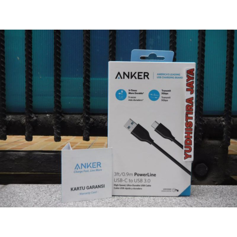 Kabel Data Anker Powerline A8163 Type C Fast Charger