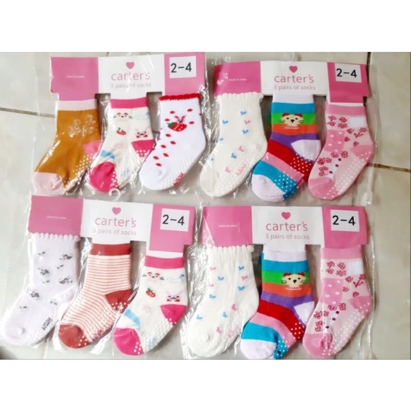 Kaos Kaki lipet / Boneka Carter 3 in1 Anti Slip 0-12 m