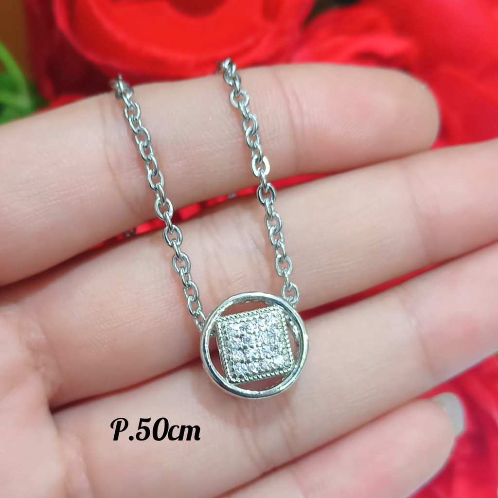 Set Dewasa permata full zircon menawan Anti karat emas putih