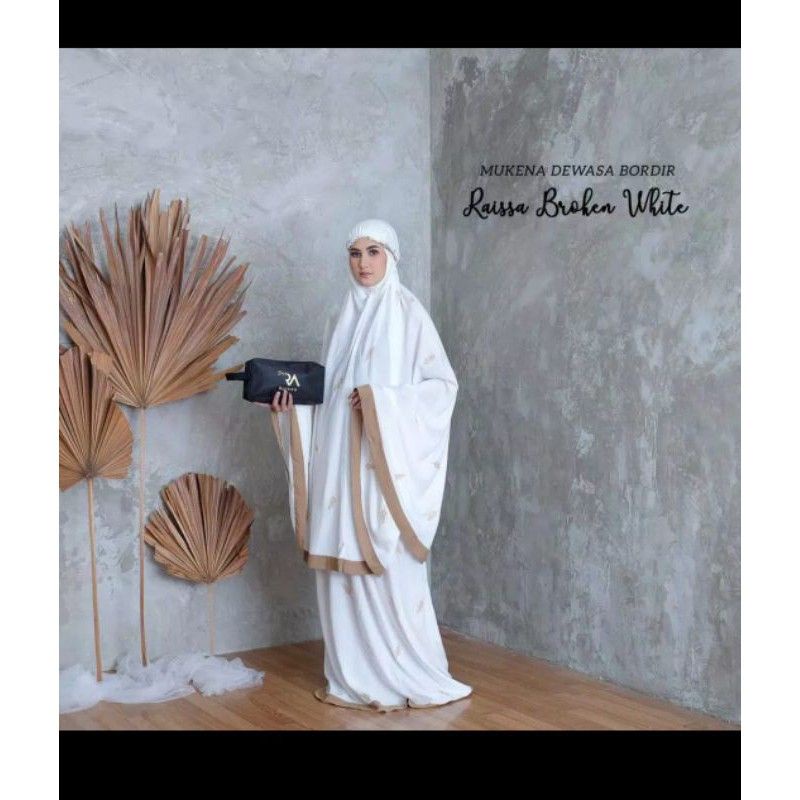 mukena rayon Jumbo bordir raisa