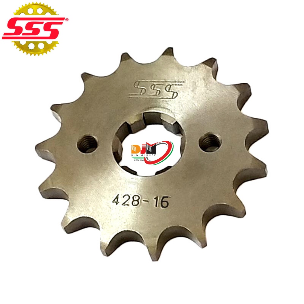 SSS Gear Depan 428 KCT Honda Megapro Verza Sonic Cb 150R Cbr 150R