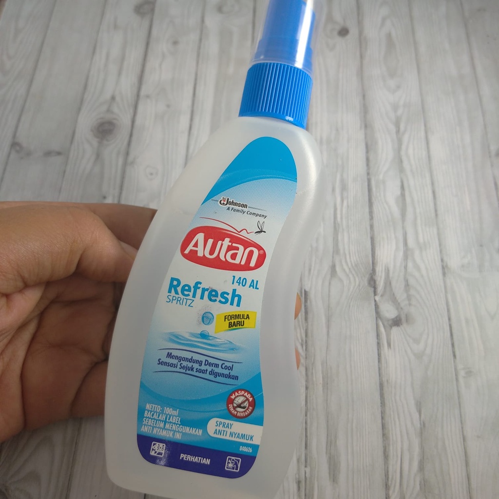 Autan Refresh Spray 100 ml / Autan Spray Penolak Nyamuk