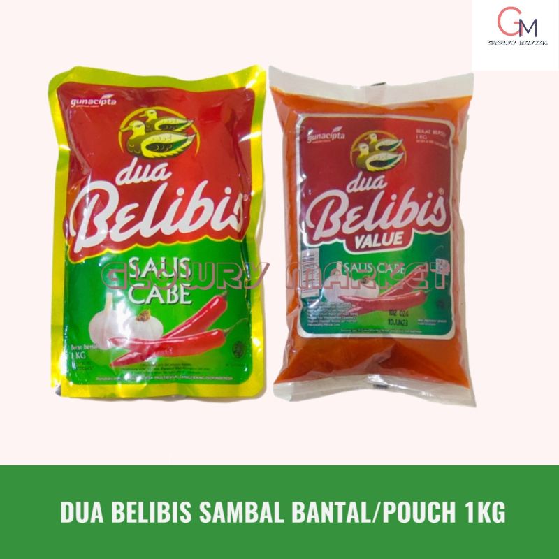 

DUA BELIBIS SAUS SAMBAL 1KG POUCH/BANTAL SAUS CABE