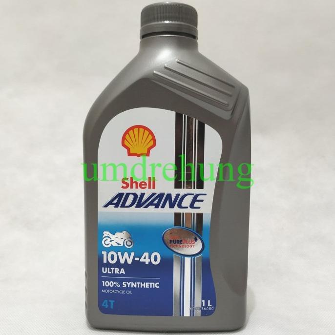VIRAL  Oli Shell Advance Ultra 10w-40 1 Liter Motor Bebek Dan Sport