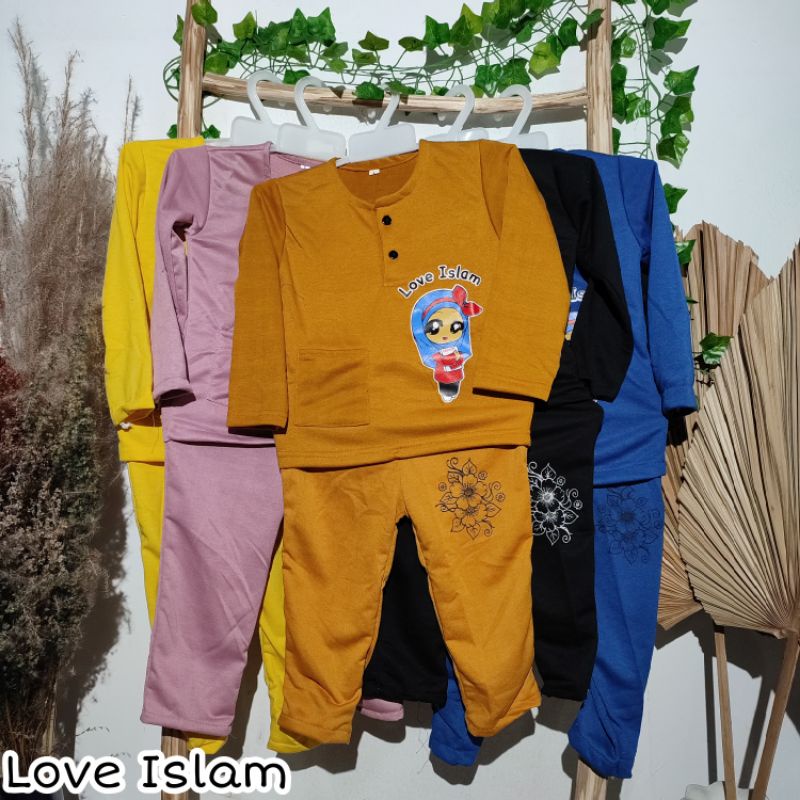 Setelan Anak Panjang Muslimah 1-3 Tahun Laurakidshop