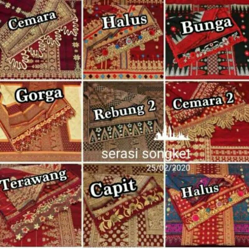 bordir songket palembang