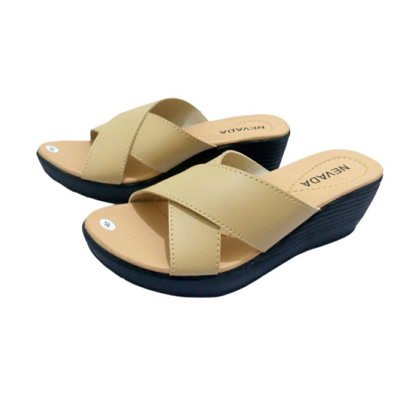 Sandal Wanita Sandal Wedges Sandal Ibu Ibu Kekinian N.7