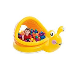 Kolam anak INTEX lazy snail shade pool 57124 - kolam anak