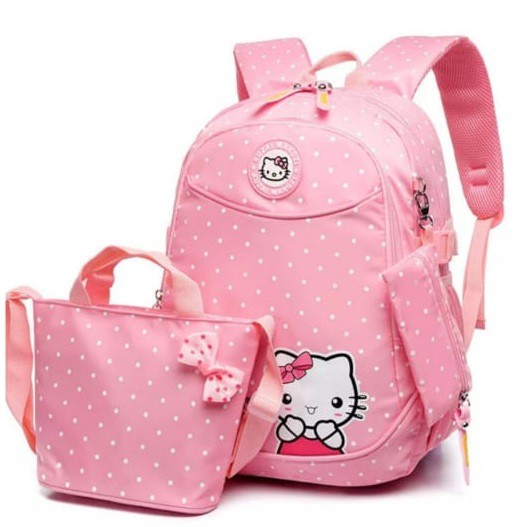 BDKR_TAS - BISA COD Tas Ransel Anak hello kitty 2in1 SD / TK / PAUD / - Anti Air TAS Sekolah Hello Kitty Tas Anak Karakter Kartun BUNCIT ( Motif Pilihan ) / Tas Anak Perempuan / tas sekolah Sd perempuan / tas anak perempuan TK SD PAUD