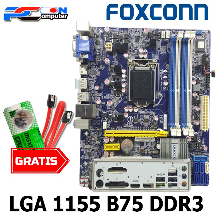 Mainboard Intel LGA 1155 B75 Foxconn vga onboard USB 3.0