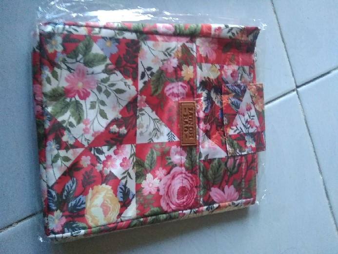 Tas Bekal Makanan Lunch Bag Motif Perekat Cooler Bag Aluminium Foil Lunch Box Set Tempat Kotak Makan