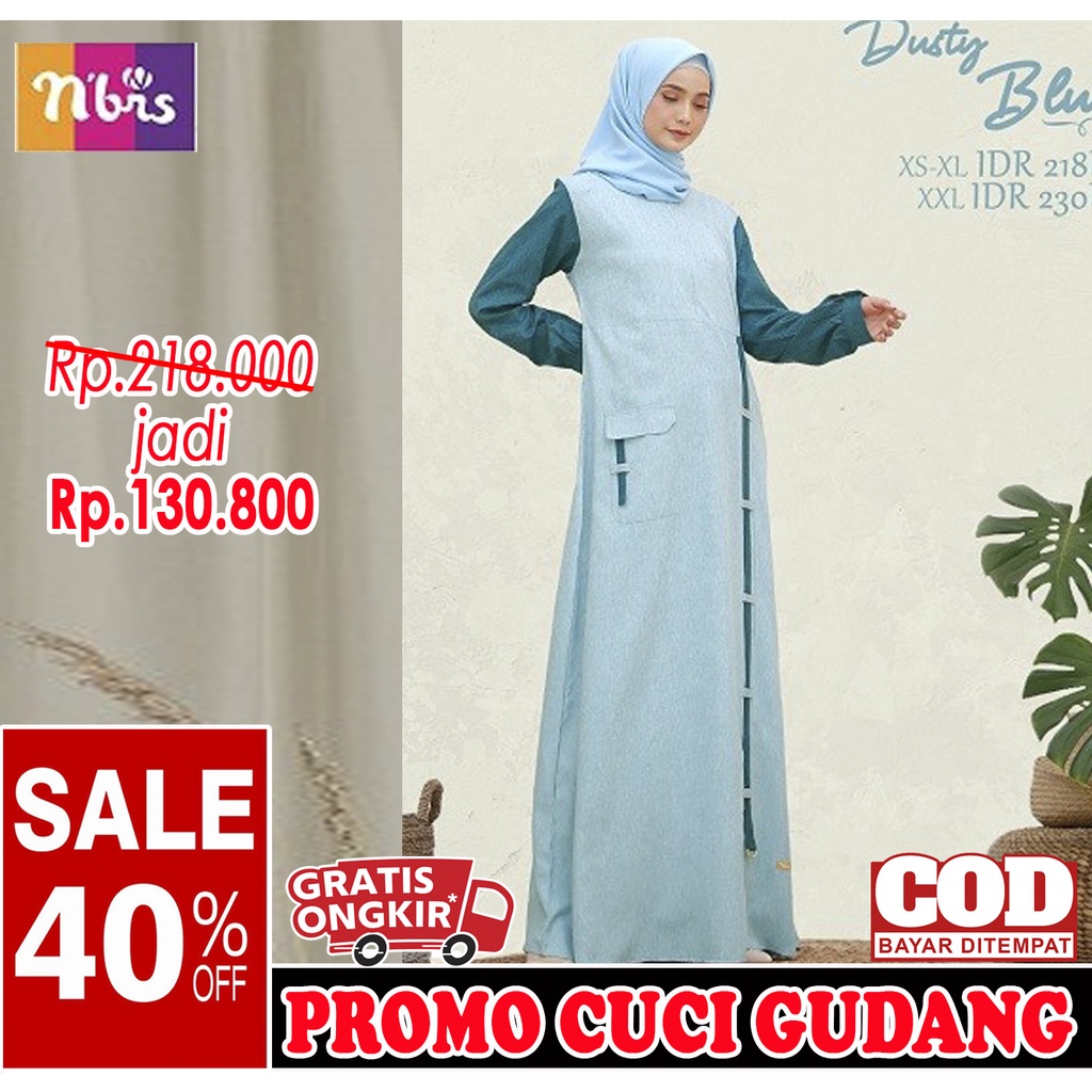 Gamis Nibras Promo 40%, Promo Cuci Gudang, Promo Akhir Tahun, 2