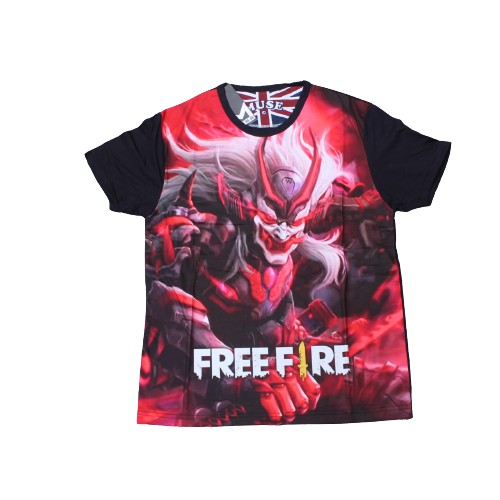 muso kaos free fire anak laki laki/pilih motif baju free fire anak size 8-12thn