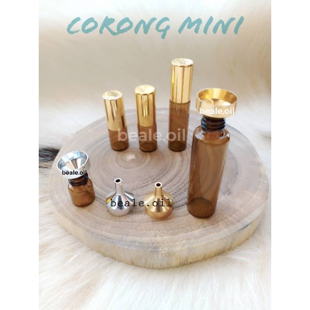 Corong Stainless Mini - Corong Rollon Corong Mini Stainless Steel Essential oil Alumunium beale.oil corong besi kecil corong warna gold corong silver import kecil mini corong parfum corong super mini kecil small tiny funnel corong kecil plastik