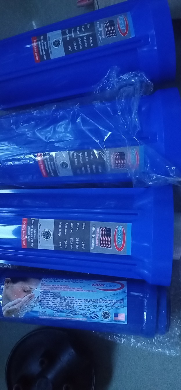 Paket Gm 3 Filter Air Zat Besi Siap Pakai (blue 10 Drat 3/4 Spg)