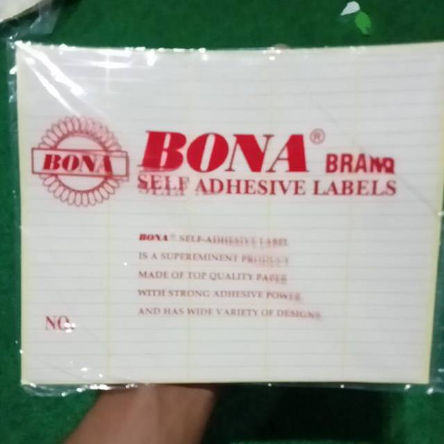 

Label Nama Bona Brand Isi 7 Lembar