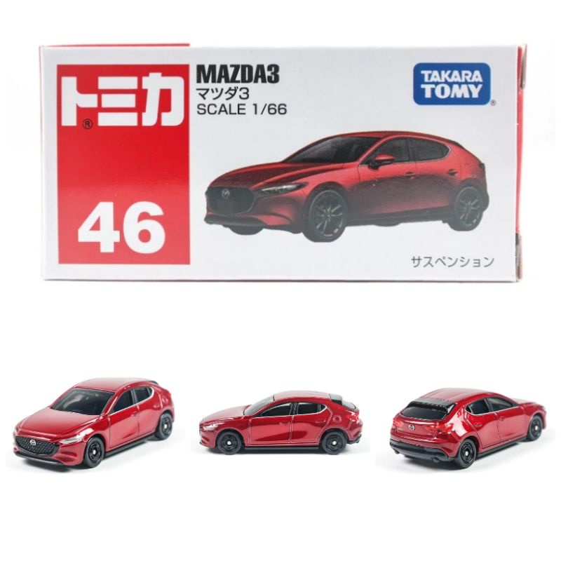 Tomica Reguler 46 Mazda 3 Takara Tomy Original Miniatur Diecast Mobil