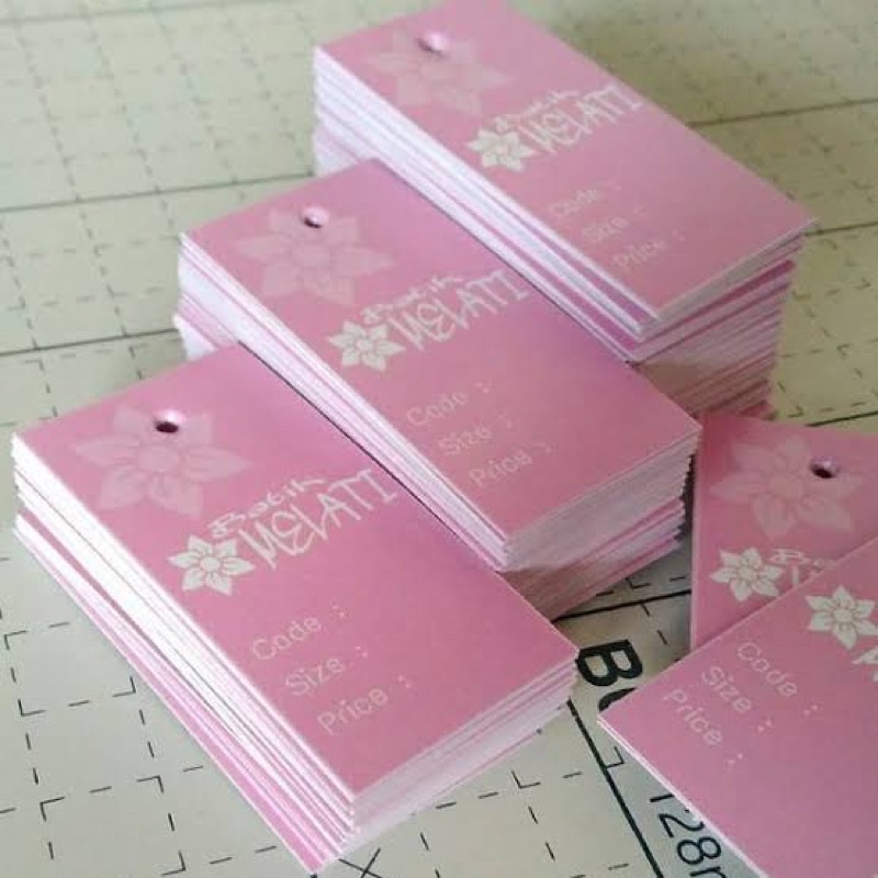 

Card Hand Tag ukuran 4x6 / MERK HAND TAG