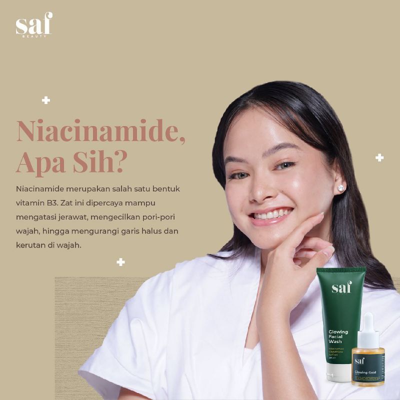 [RESMI] SAF BEAUTY FACEWASH &amp; SERUM GLOWING