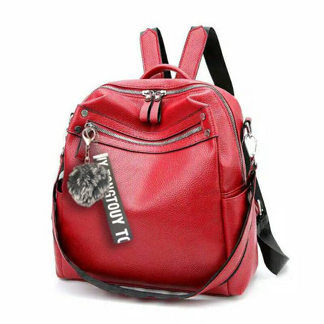 TAS RANSEL MULTIFUNGSI SYLVIE ZIPPER MARSHA Korean College Backpack BY ARISTA