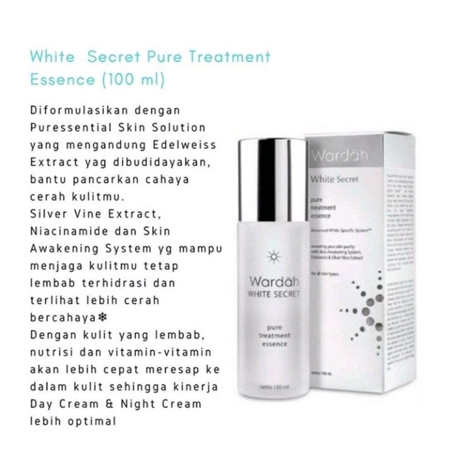 Wardah White Secret Pure Treatment Essence 100ml