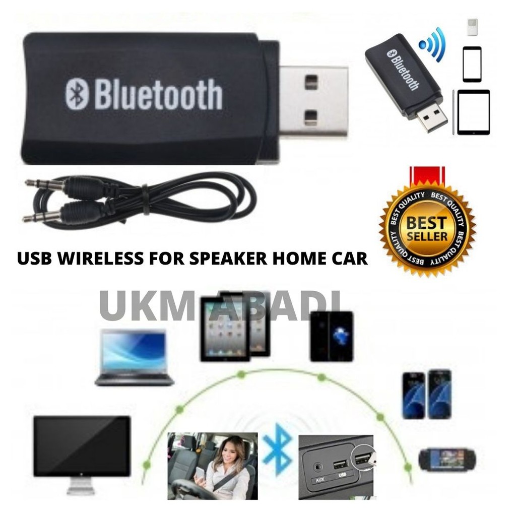 Kebidu Wireless Bluetooth 5.0 USB Receiver Car Home Speaker  111141