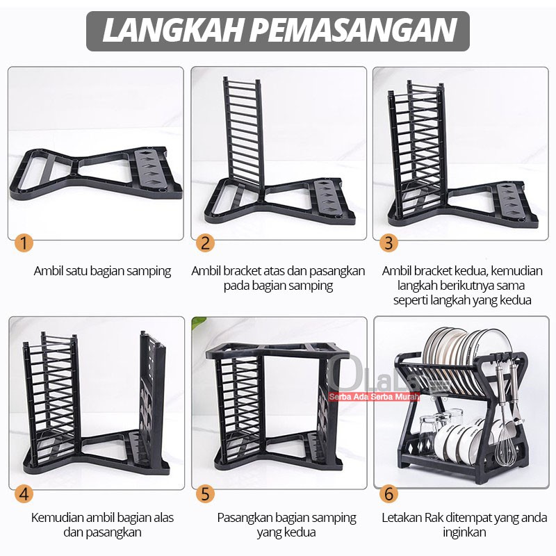 RAK PIRING 2SUSUN (PLASTIK) OLL-2025