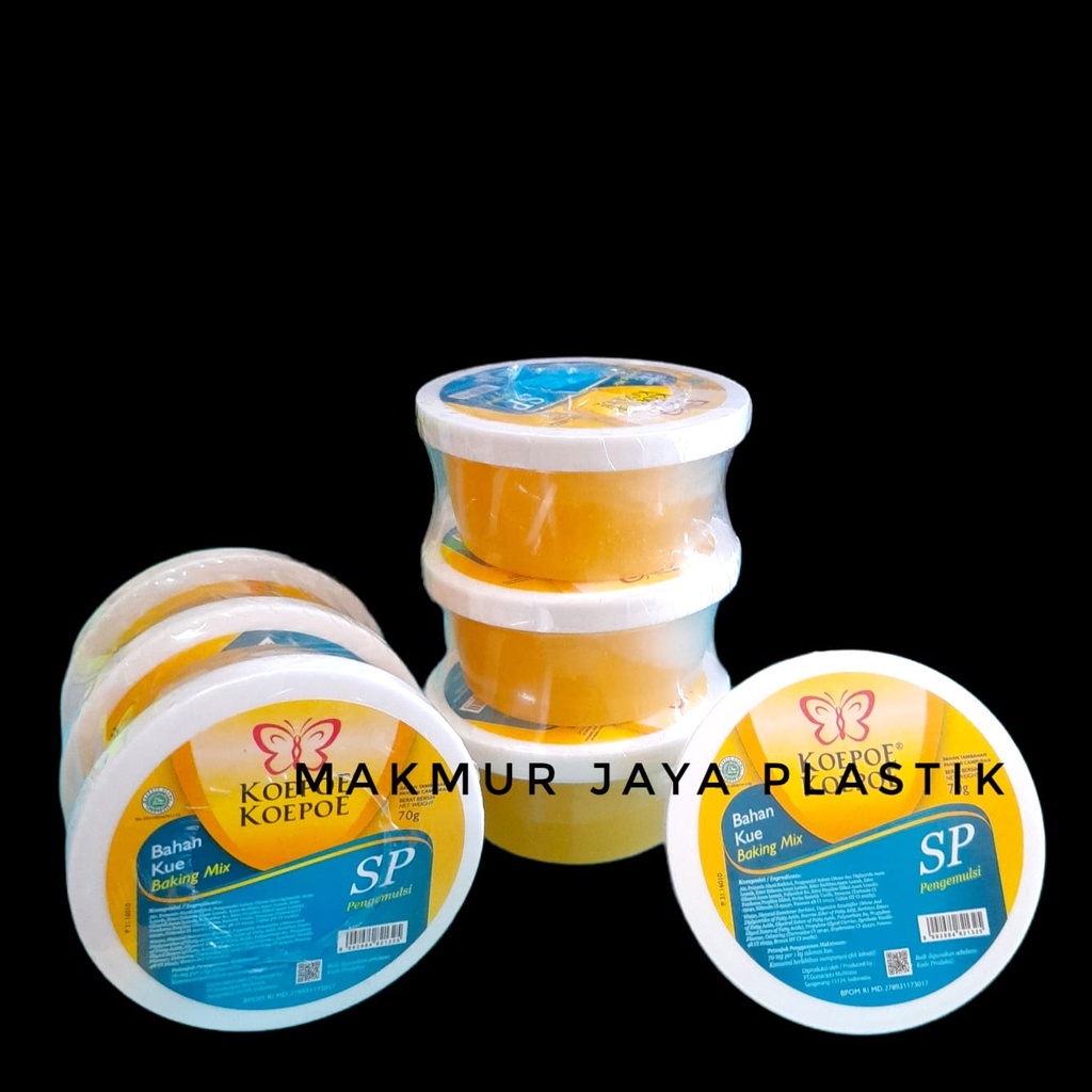 

SP KOEPOE KOEPOE PENGEMBANG KUE CAKE EMULSIFIER BAHAN KUE PENGEMULSI 70 GR