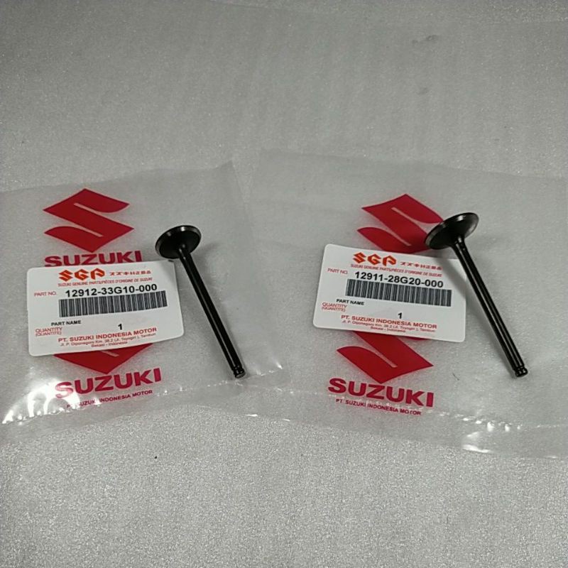 Klep set intake dan exhaust Suzuki spin 125 - Skywave - Skydrive - Shogun 125 FL - SP - RR Original 