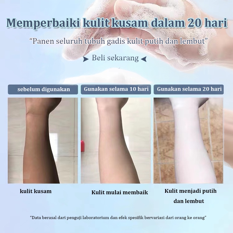 sabun mandi cair memutihkan badan  300ML Pemutih seluruh tubuh Wangi tahan lama Menghilangkan kulit keratin dan kotoran Sabun Cair Pemutih Peremajaan Kulit