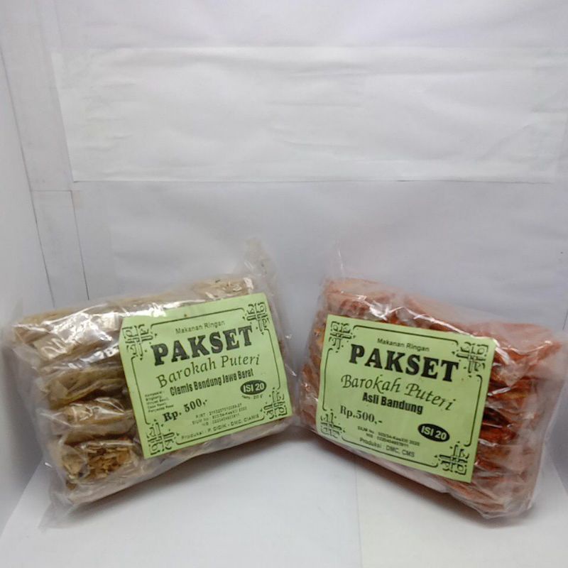 

PAKSET BAROKAH PUTRI 1 BAL ISI 15 PACK BISA DI MIX