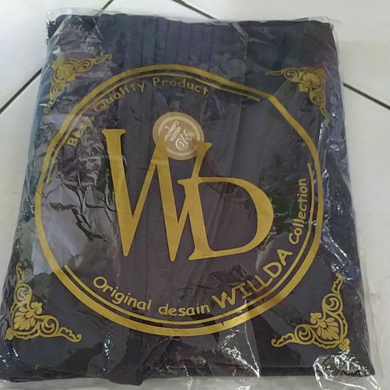 size L ZAHRA ANTEM WILLDA COLLECTION JILBAB KHIMAR KERUDUNG BERGO wilda-ABU TUA