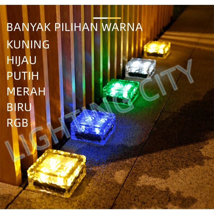LAMPU LANTAI SOLAR TENAGA SURYA MINIMALIS STYLE BATU LAMPU TANGGA