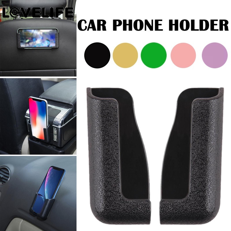 1 Pasang Rak Socket Dinding Multifungsi Holder Handphone Adjustable Untuk Mobil