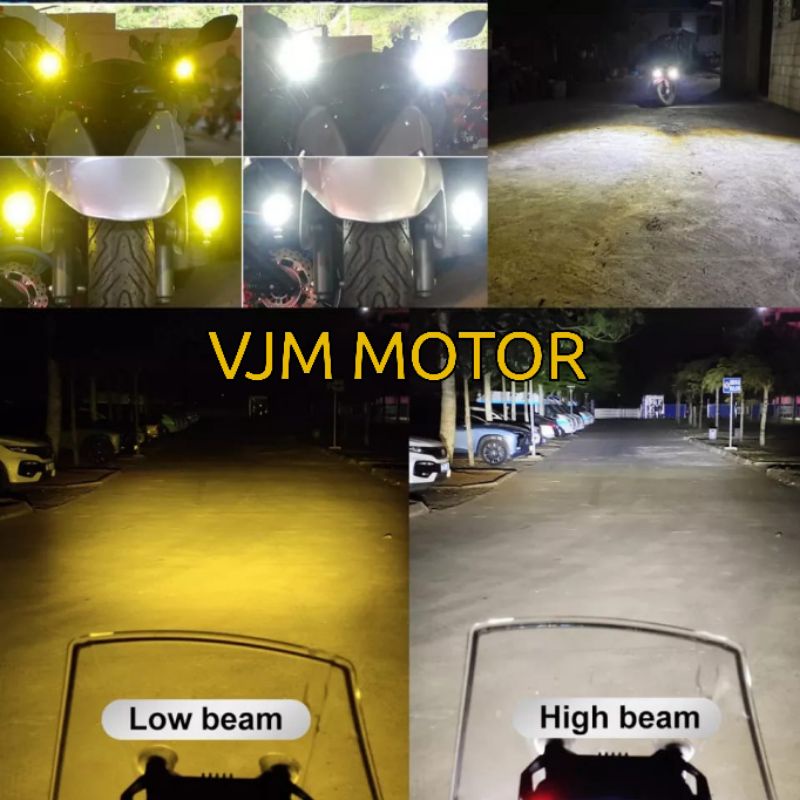 Mini Driving Lampu Tembak Lampu Sorot / mini Driving LED light bonus sakral on off  universal semua motor