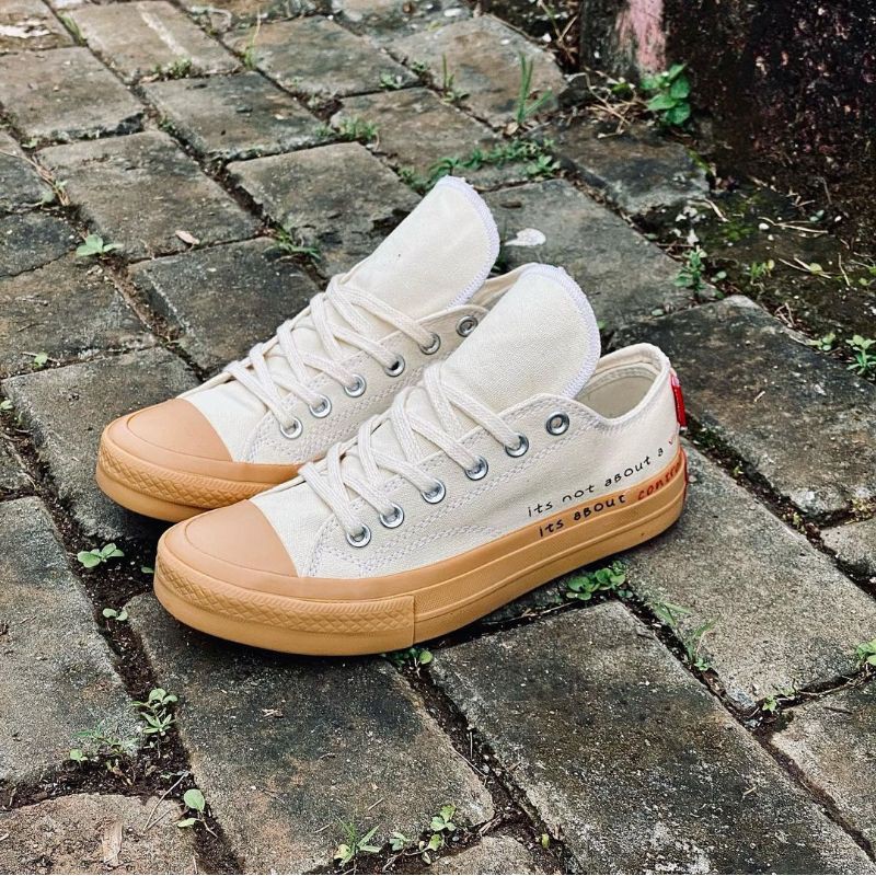 NOBRANDS FOOTWEAR TPS TRUE NORMAL CORONA JANCOK SEPATU WHITE GUM LOW NOBRAND FOOTWEAR GUM ORIGINAL