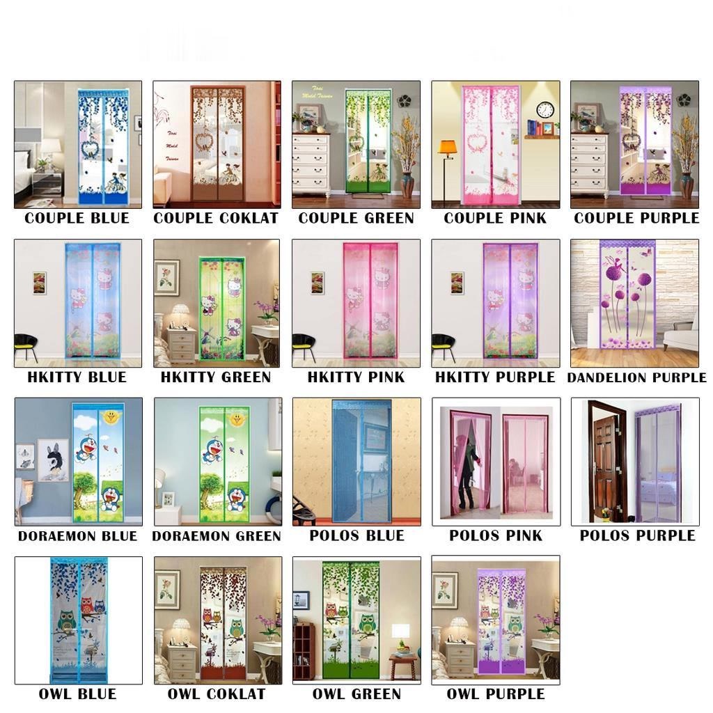 ALVR Tirai Magnet Pintu Kamar Tirai Magnet Anti Nyamuk Import