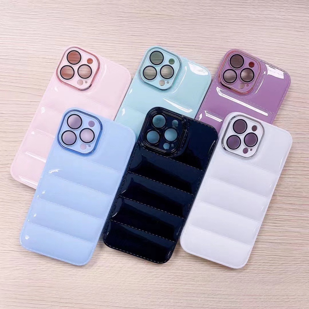 (3) Bantal Case Air Desain Jacket Case Ultra Puff Casing iPhone 14 Pro Max Softcase Case iPhone Air Pillow Casing Bantal Jaket Down Design Soft Case