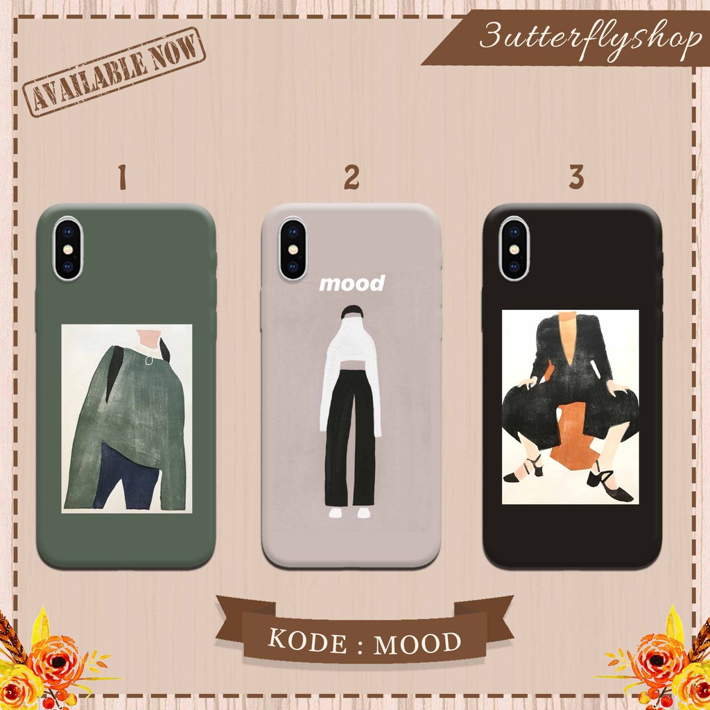 MOODY casing case HP xiaomi samsung iphone oppo vivo realme redmi meizu