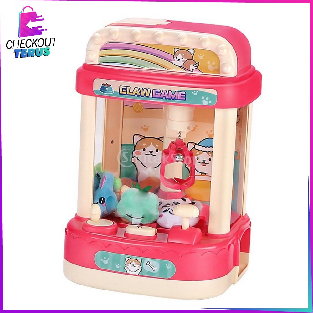 CT M280 Mainan Anak Mesin Capit Boneka Kucing Claw Machine Mesin Capit Boneka Mini Mesin Permainan Tangkap Boneka