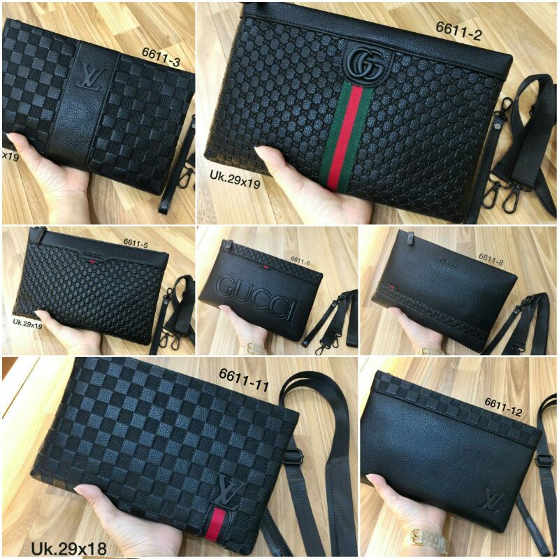 [Bisa COD] TAS SLEMPANG CLUTCH Dompet SEMPREM kode 6611 IMPORT FREE 2 TALI UK. 29x19 cm